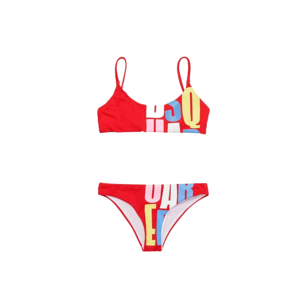 Dsquared2 Multifärgad Logo Bikini Baddräkt Multicolor, Flicka