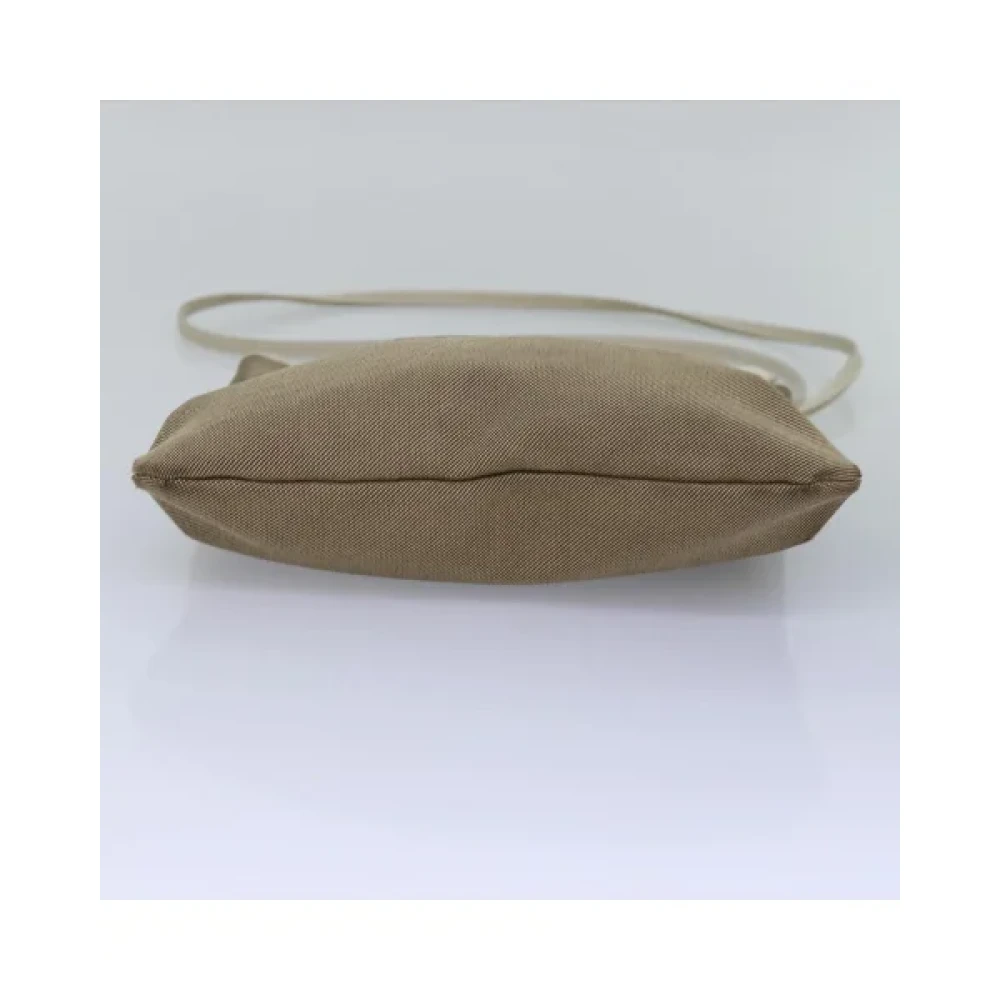 Prada Vintage Pre-owned Canvas prada-bags Beige Dames