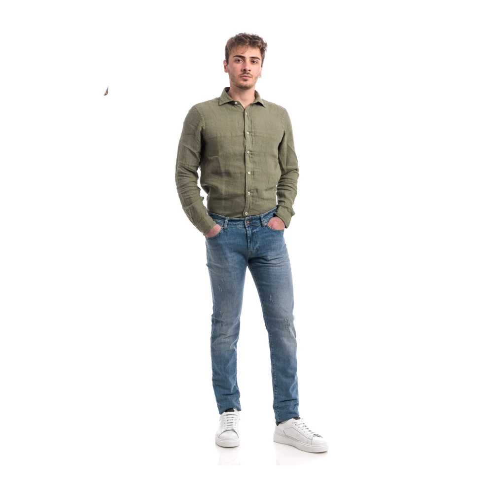 Roy Roger's Denim Stretch Star Jeans Blue Heren