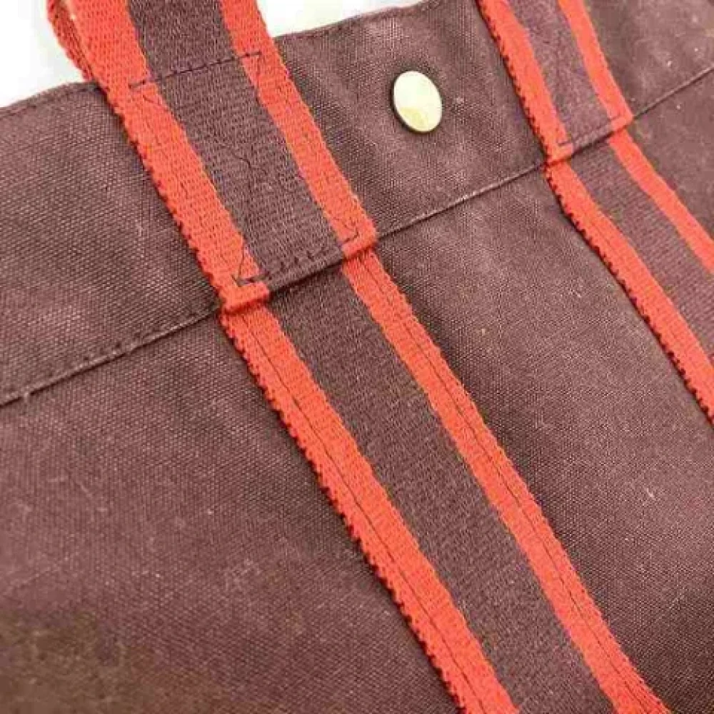 Hermès Vintage Pre-owned Canvas totes Red Dames