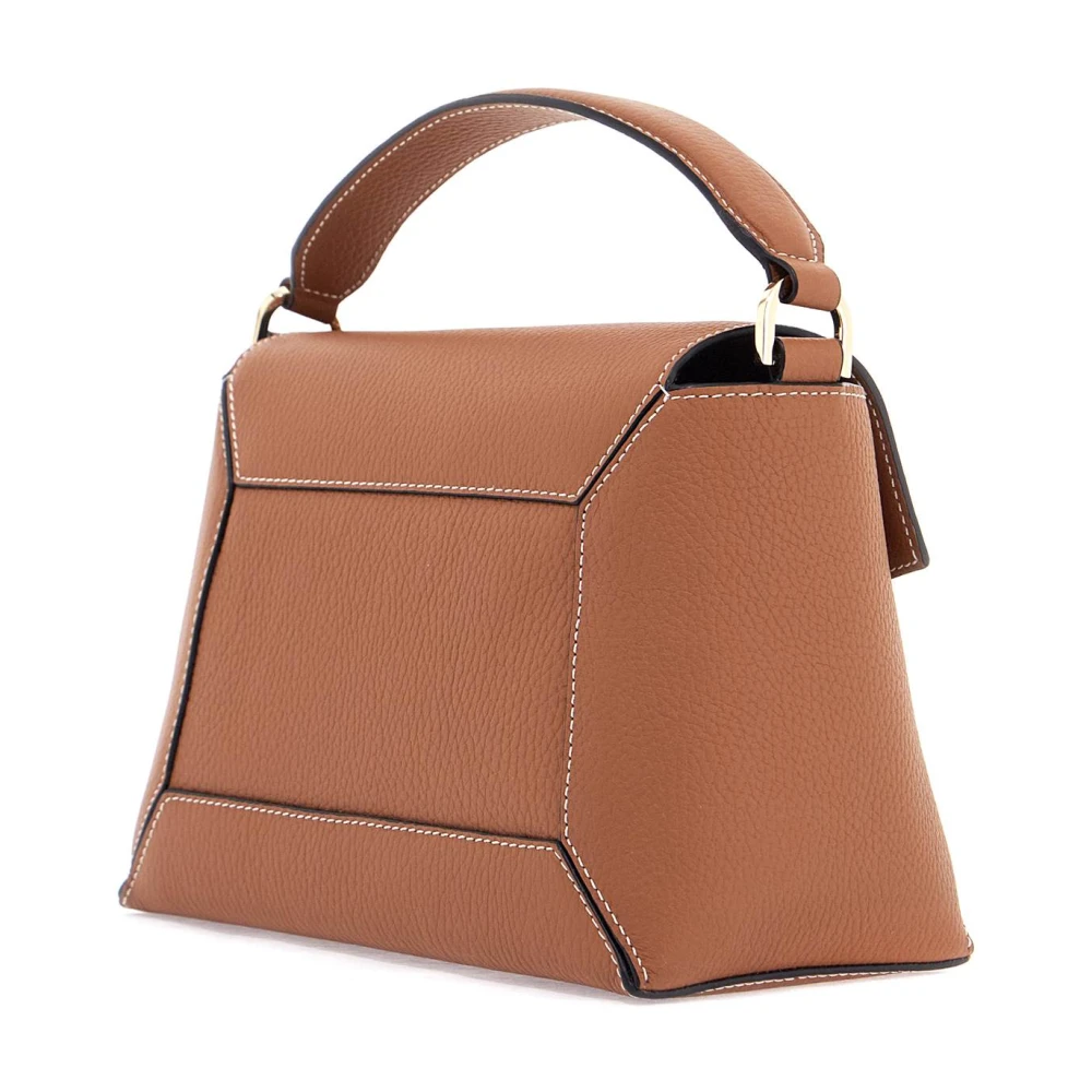 Strathberry Elegante leren handtas met mozaïekontwerp Brown Dames