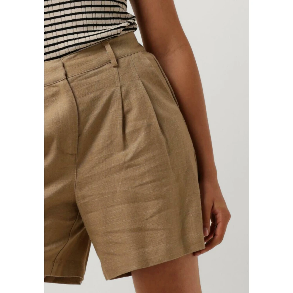 Y.A.S Kameel Shorts voor Zomerse Uitjes Brown Dames