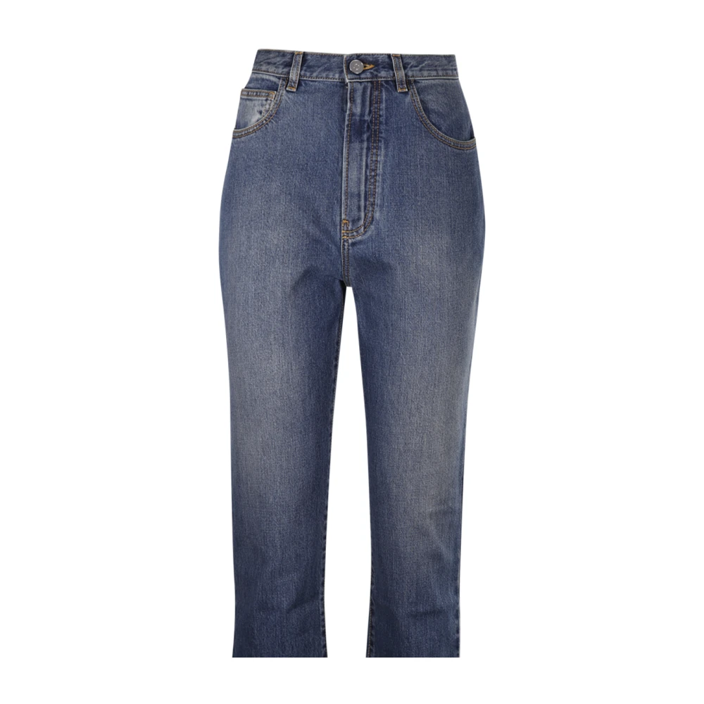 Alaïa Vintage High Waist Pant Blue Dames