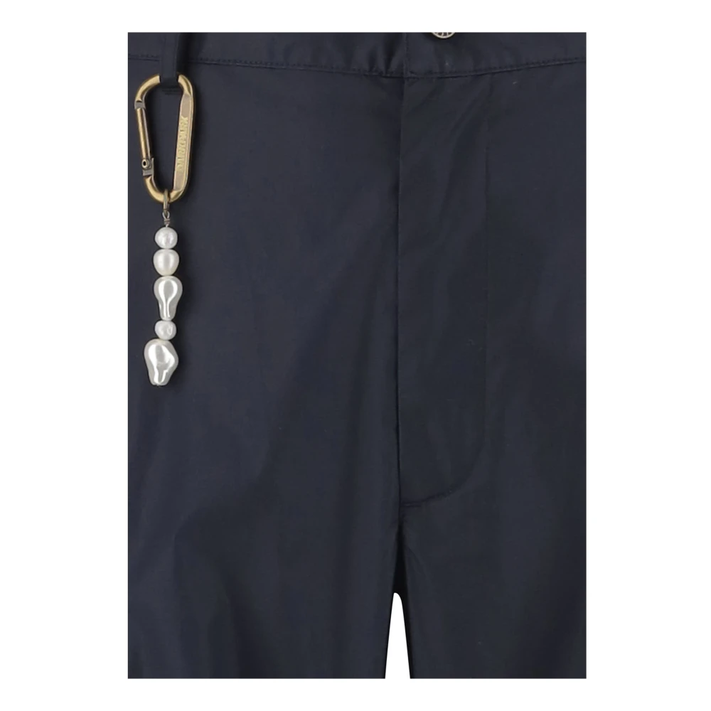 Darkpark Navy Katoenen Twill Trekkoordbroek Blue Heren