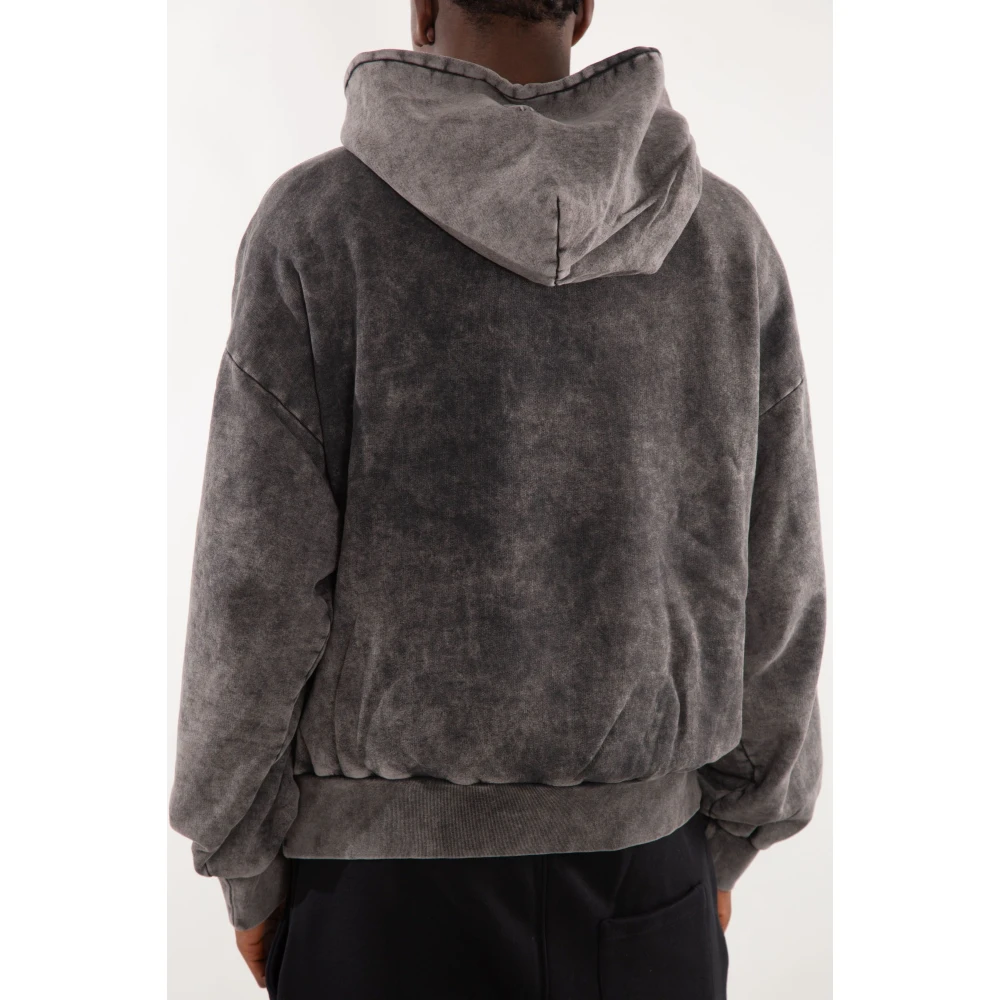 Garment Workshop Marble Wash Hoodie Gray Heren