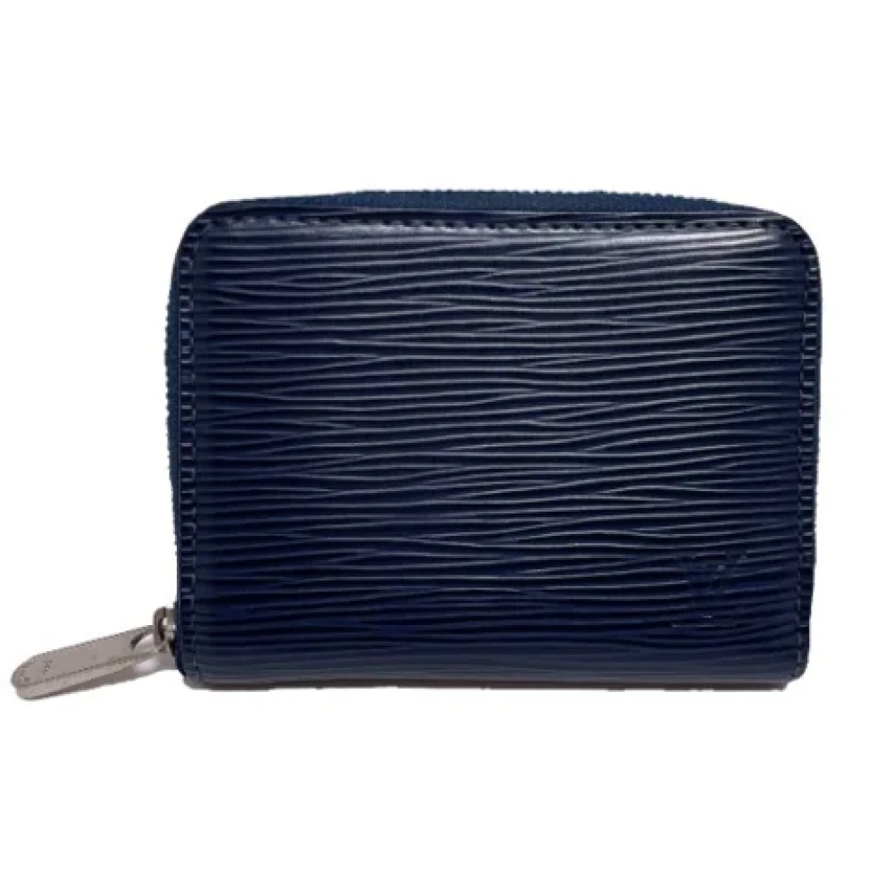 Louis Vuitton Vintage Pre-owned Fabric wallets Blue Dames