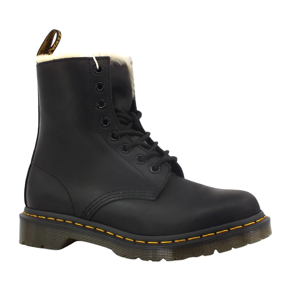 Dr. Martens Femme Noir Chaussures, Taille: 37 Eu Bottines À Lacets