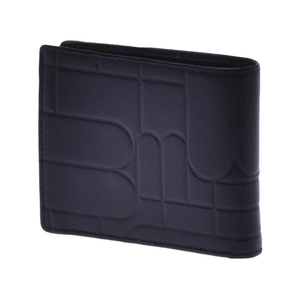 Baldinini Wallet in taupe quilted leather with monogram Black Heren