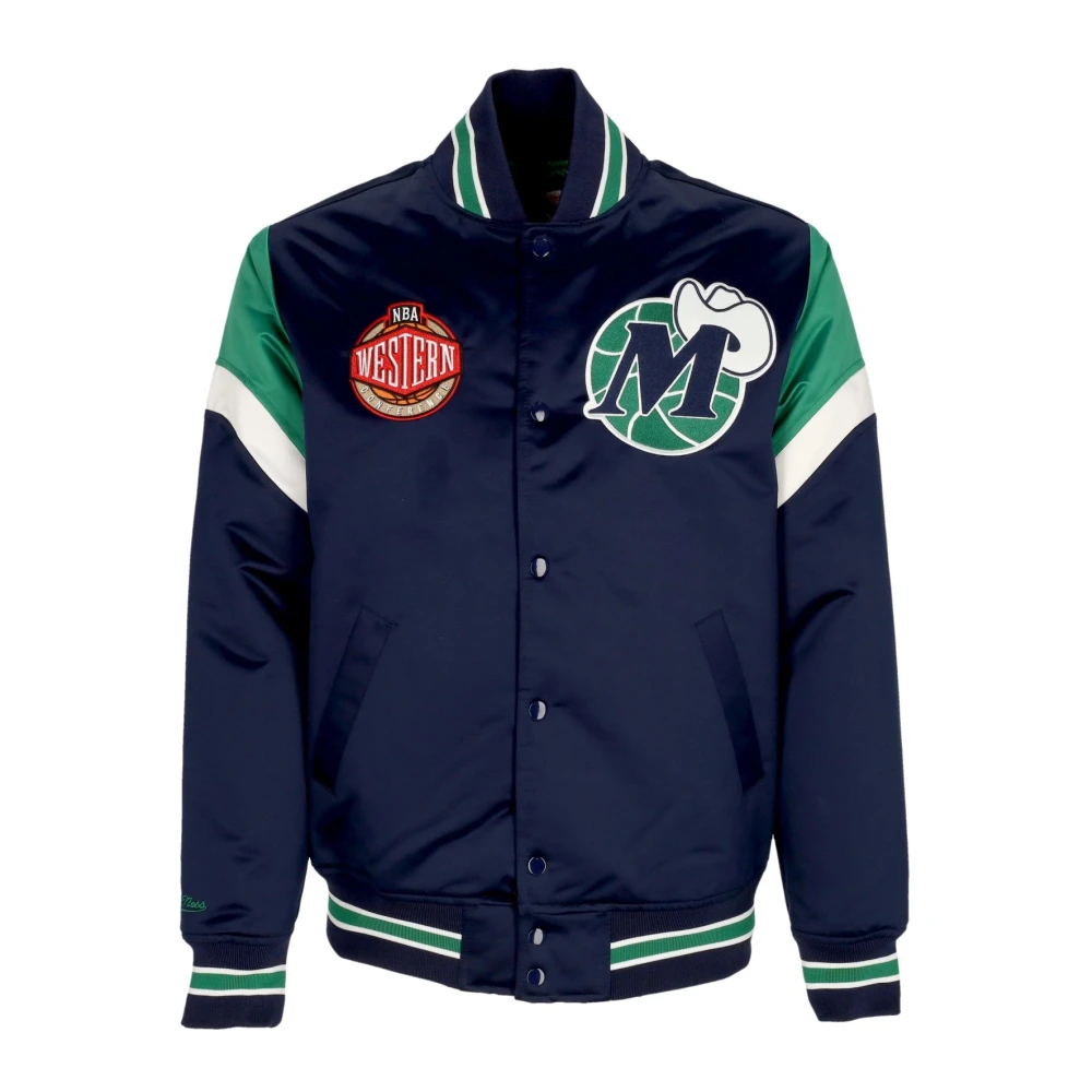 Mitchell & Ness Dallas Mavericks Bomberjack NBA Teamkleuren Blue Heren
