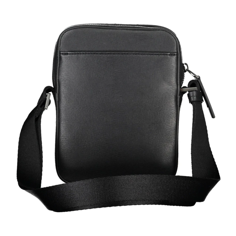 Calvin Klein Zwarte Heren Schoudertas met Rits Black Heren