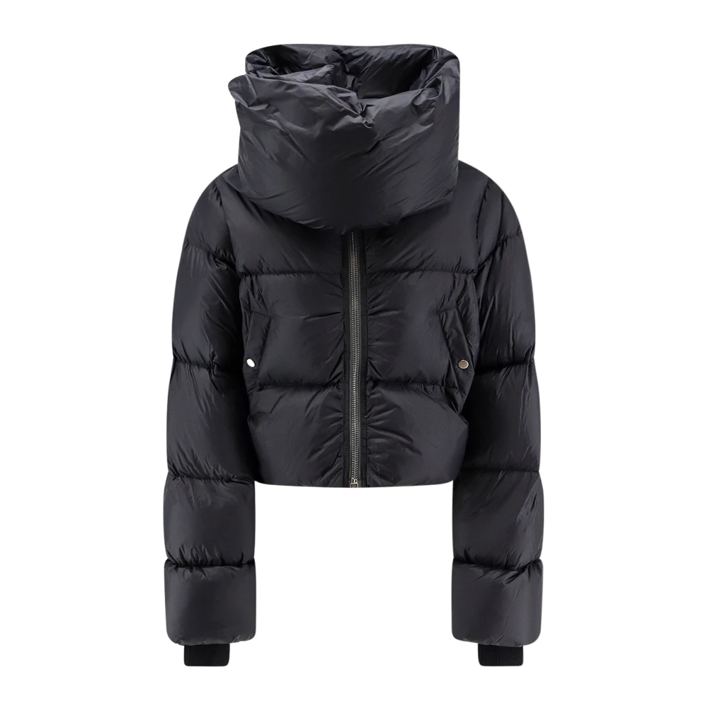 Rick Owens Funnel Neck Down Jacket - Female - Down Jackets - Black - S - Jackets