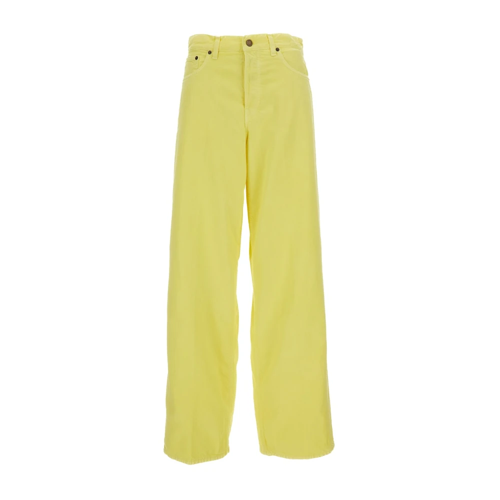 Haikure Women's Yellow Bethany Wide Trousers