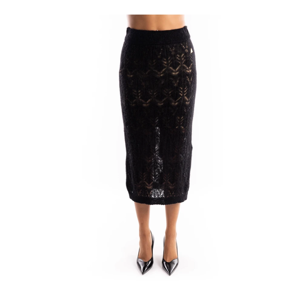 Akep Women's Black Midi Skirts