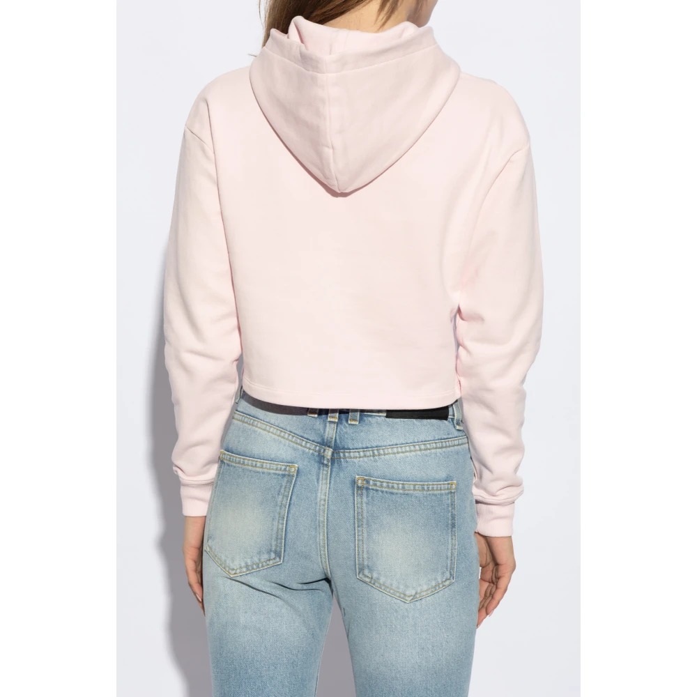 Balmain Sweatshirt met logo Pink Dames