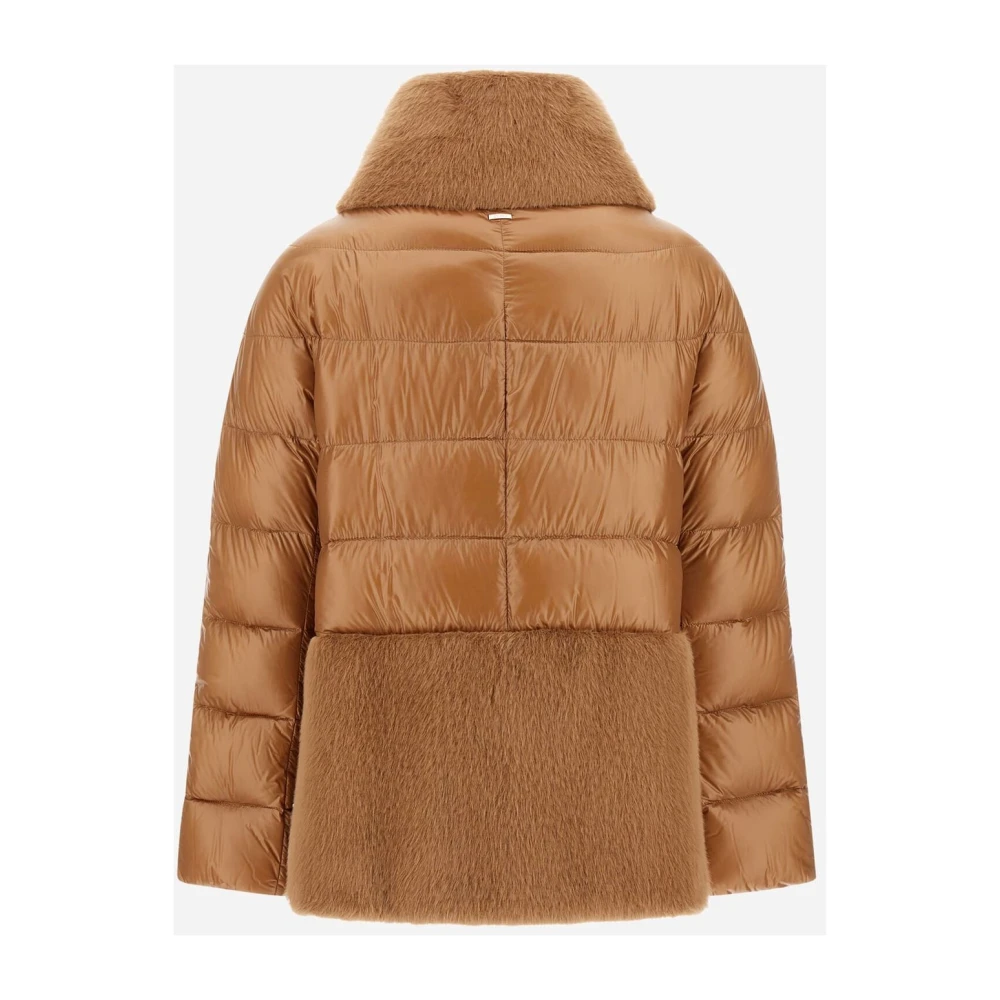 Herno Ultralight Faux Fur Damesjas Brown Dames