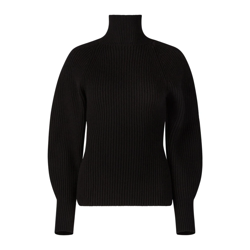 Nina Ricci Zwarte Cocoon Sleeve Turtleneck Sweater Black Dames