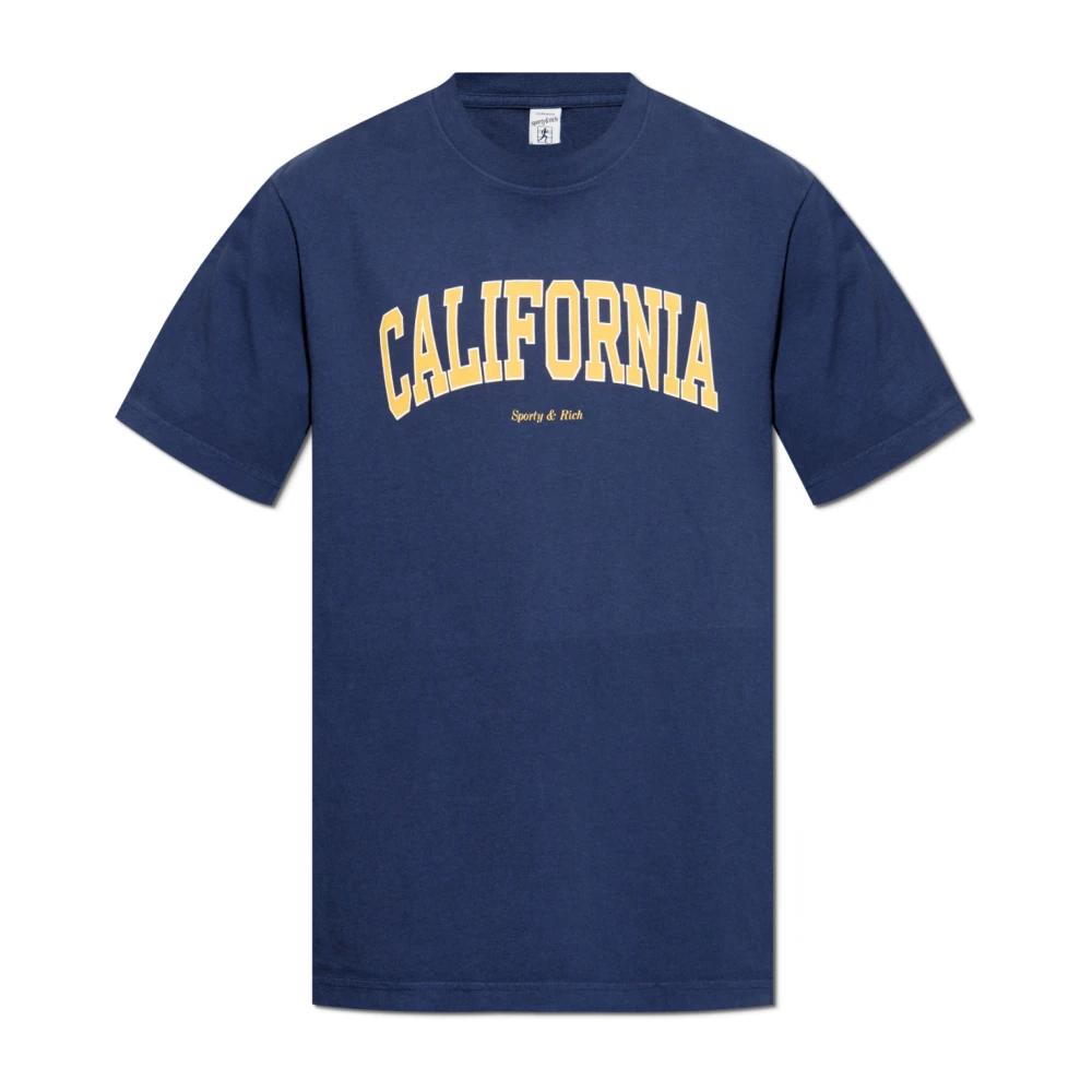 Sporty & Rich T-shirt uit de Californië collectie Blue Heren