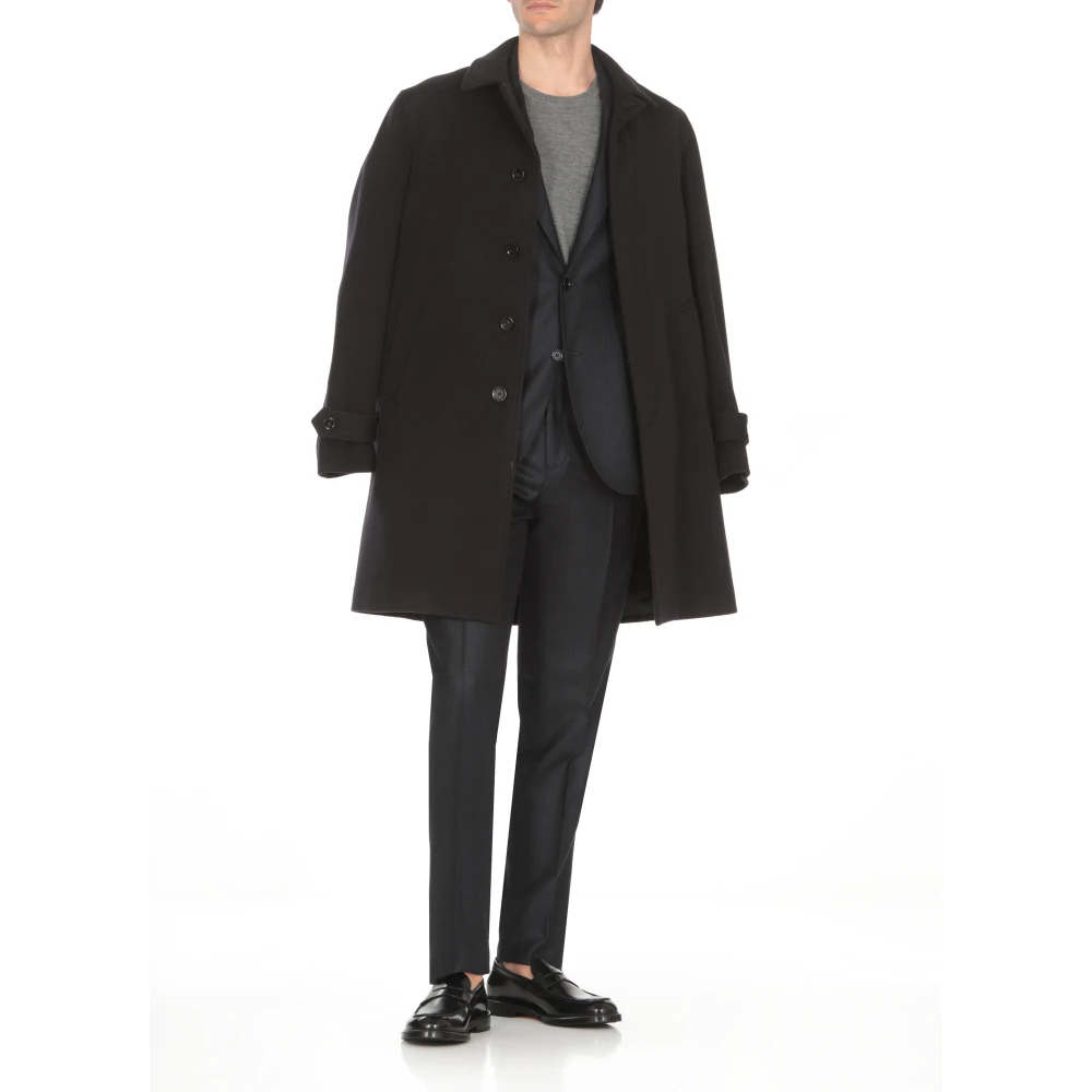 Lardini Blauw Wollen Pak met Iconische Pin Blue Heren
