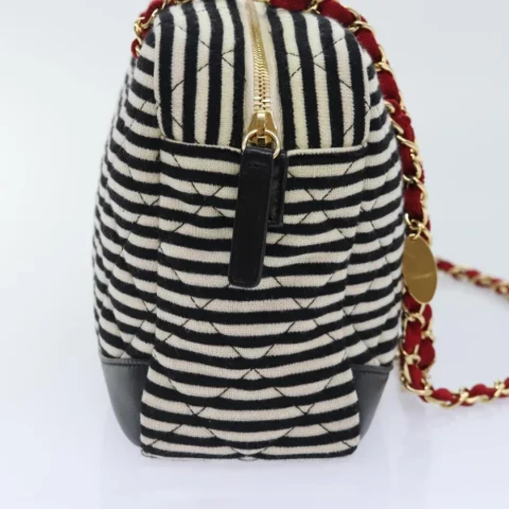 Chanel Vintage Pre-owned Cotton chanel-bags Black Dames