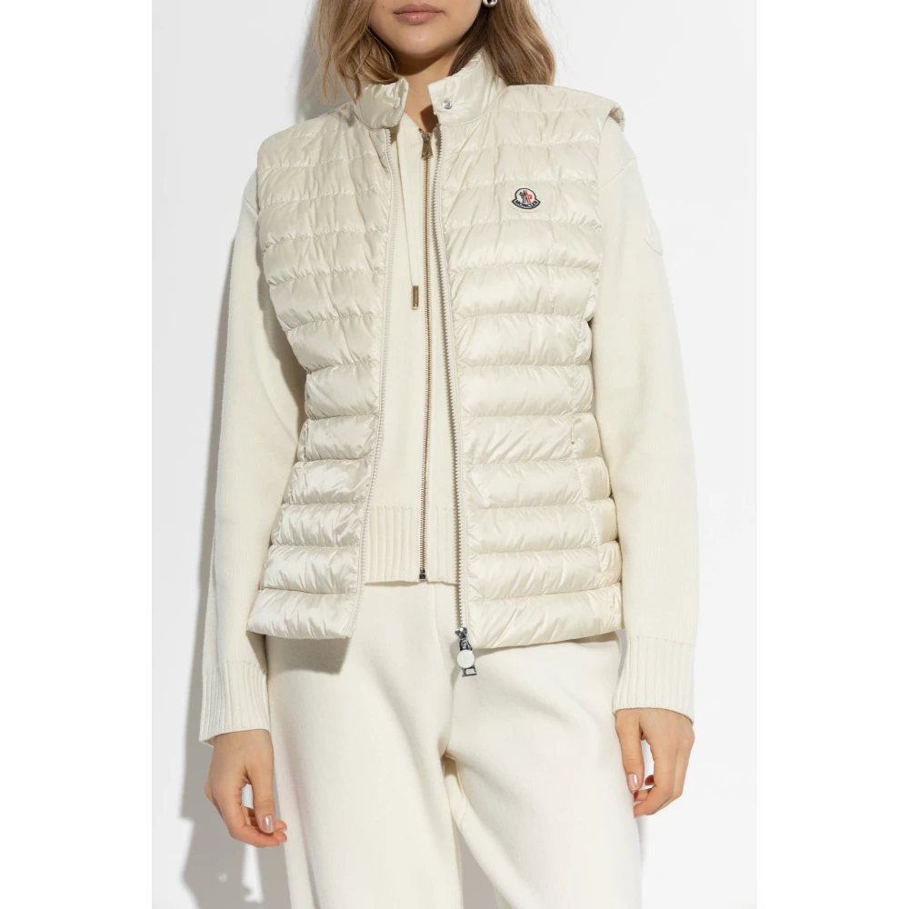 Moncler Donsvest Igens Beige Dames
