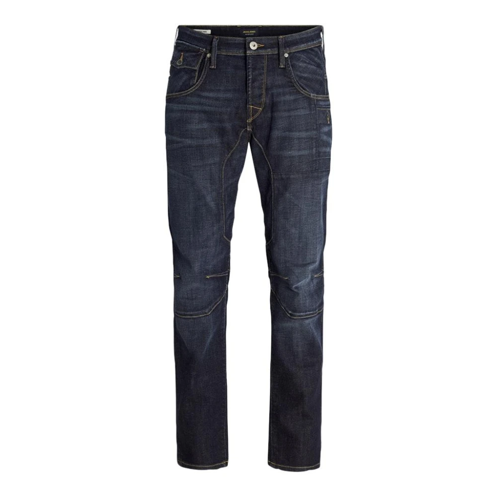 jack & jones Blauwe Denim Jeans voor Mannen Blue Heren