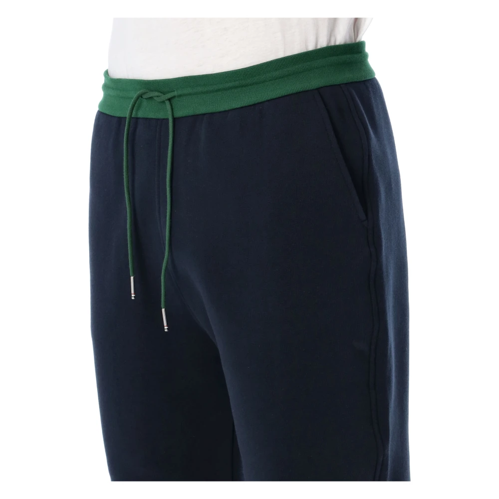 Thom Browne Navy Color Blocked Sweatpants Aw24 Blue Heren