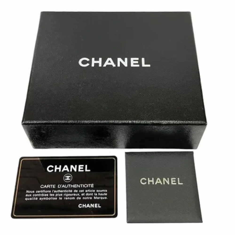 Chanel Vintage Pre-owned Leather wallets Black Dames