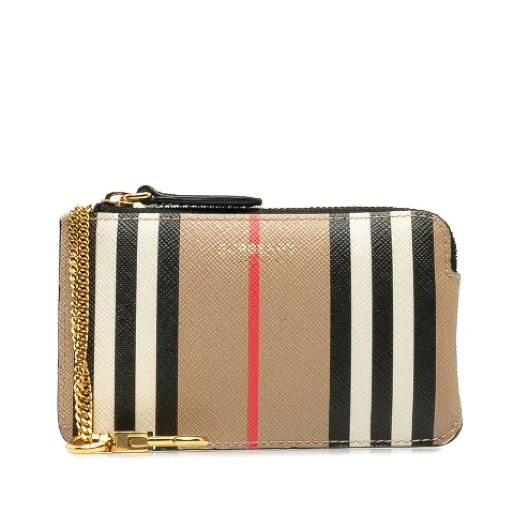 Burberry Vintage Pre-owned Canvas wallets Beige Dames