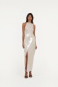 sequins-buttoned-dress-beige