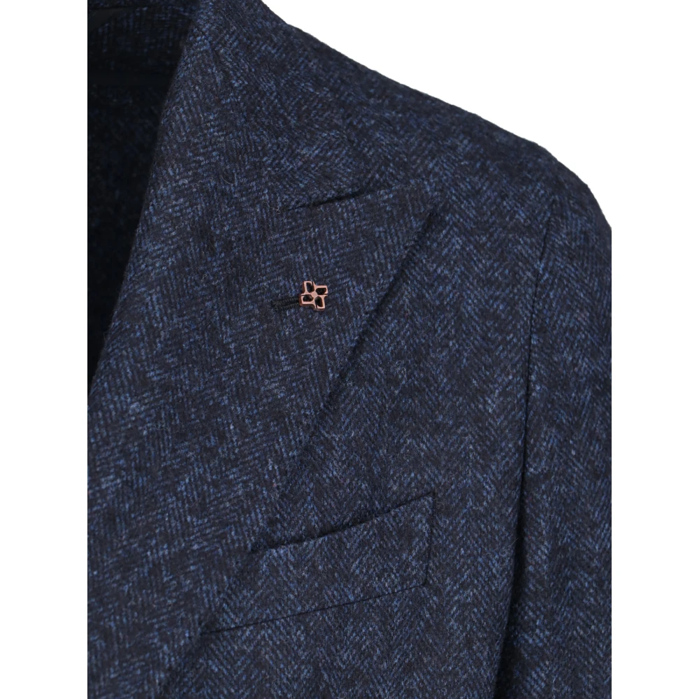 Tagliatore Navy Dubbelborst Blazer Blue Heren