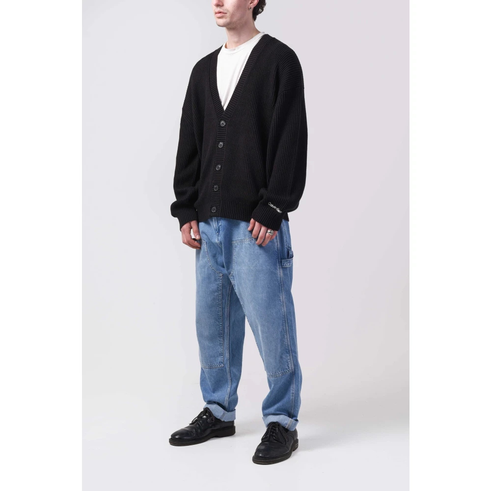 Calvin Klein Jeans Heren Katoen Zwart Vest Black Heren