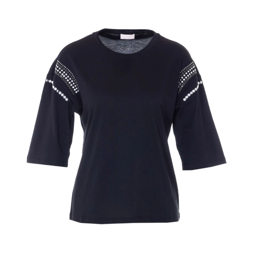 Liu Jo Vrouw Zwart Ecs Moda T-Shirt