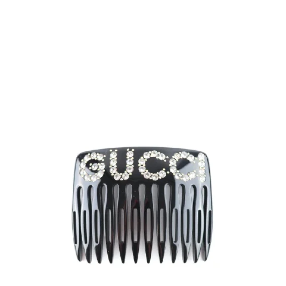 Gucci Vintage Pre-owned Plastic hair-accessories Black Dames