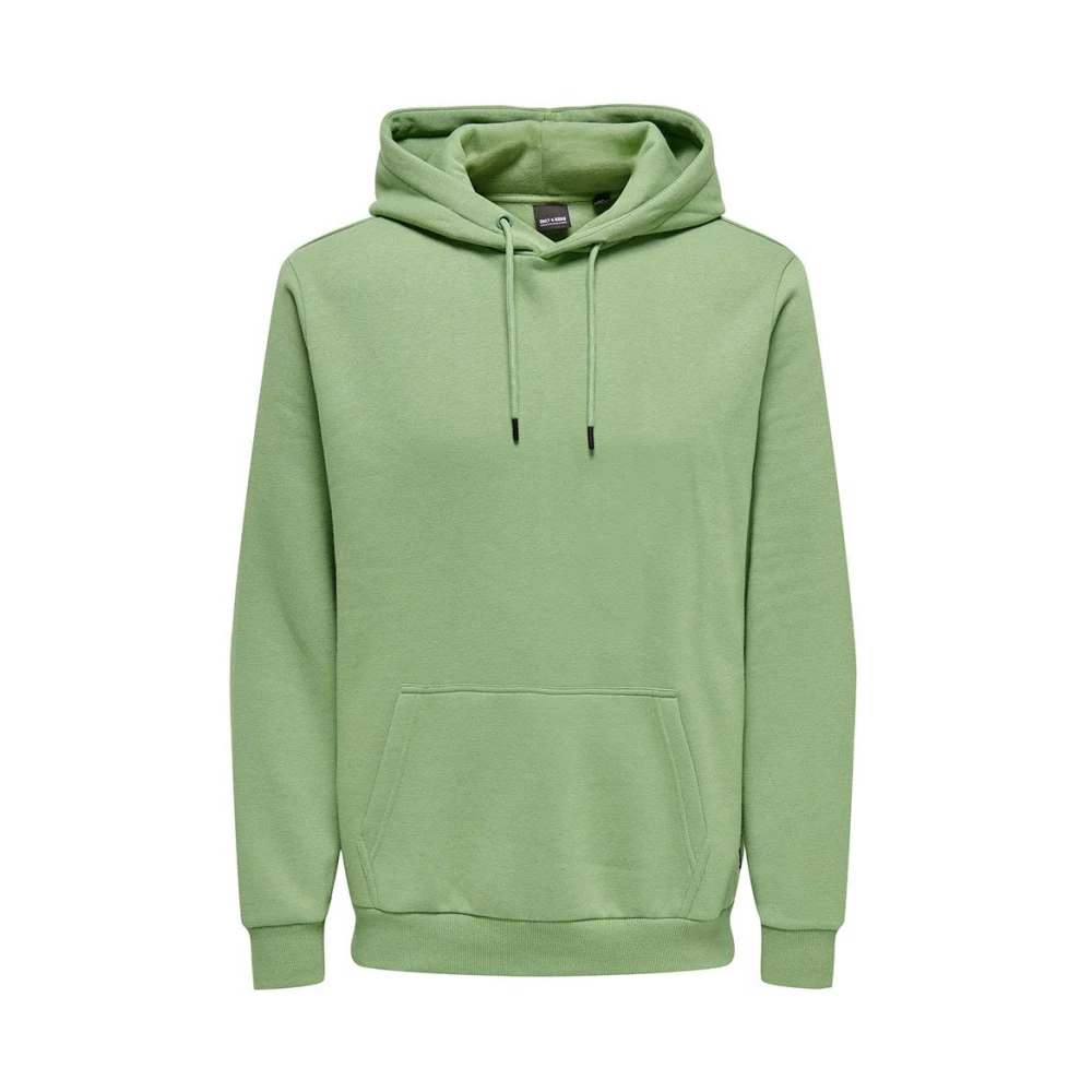 Only & Sons Hedge Green Life Hoodie Sweat Green Heren