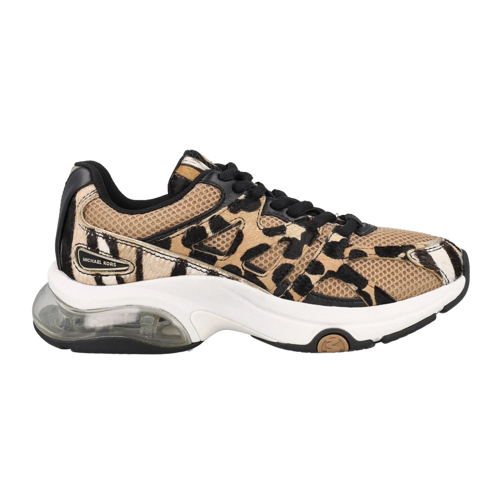 Michael Kors Leopard Geprintte Kit Extreme Mesh Sneakers Dames Schoenen Veelkleurig Multicolor