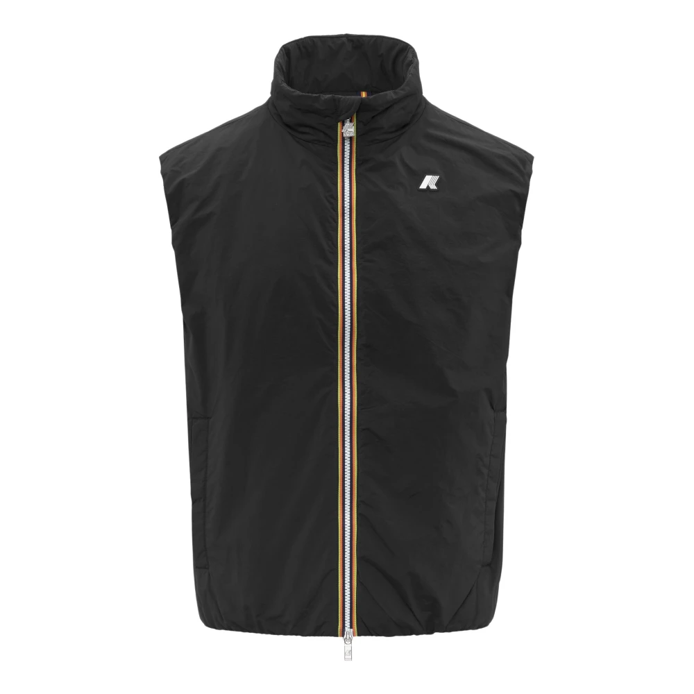 K-Way Herr Svart Jackor S, Polyester, Valen Plain Warm Vest