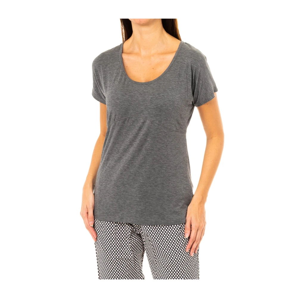 Tommy Hilfiger Women's Gray Short Sleeve T-Shirt - T-Shirts - M - Tops