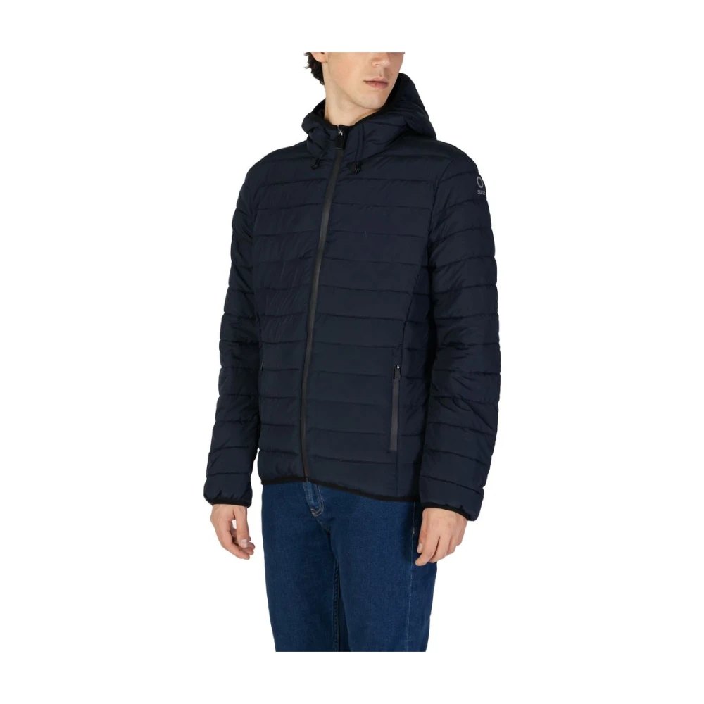 Suns Blauwe Polyesterjas voor Mannen Blue Heren