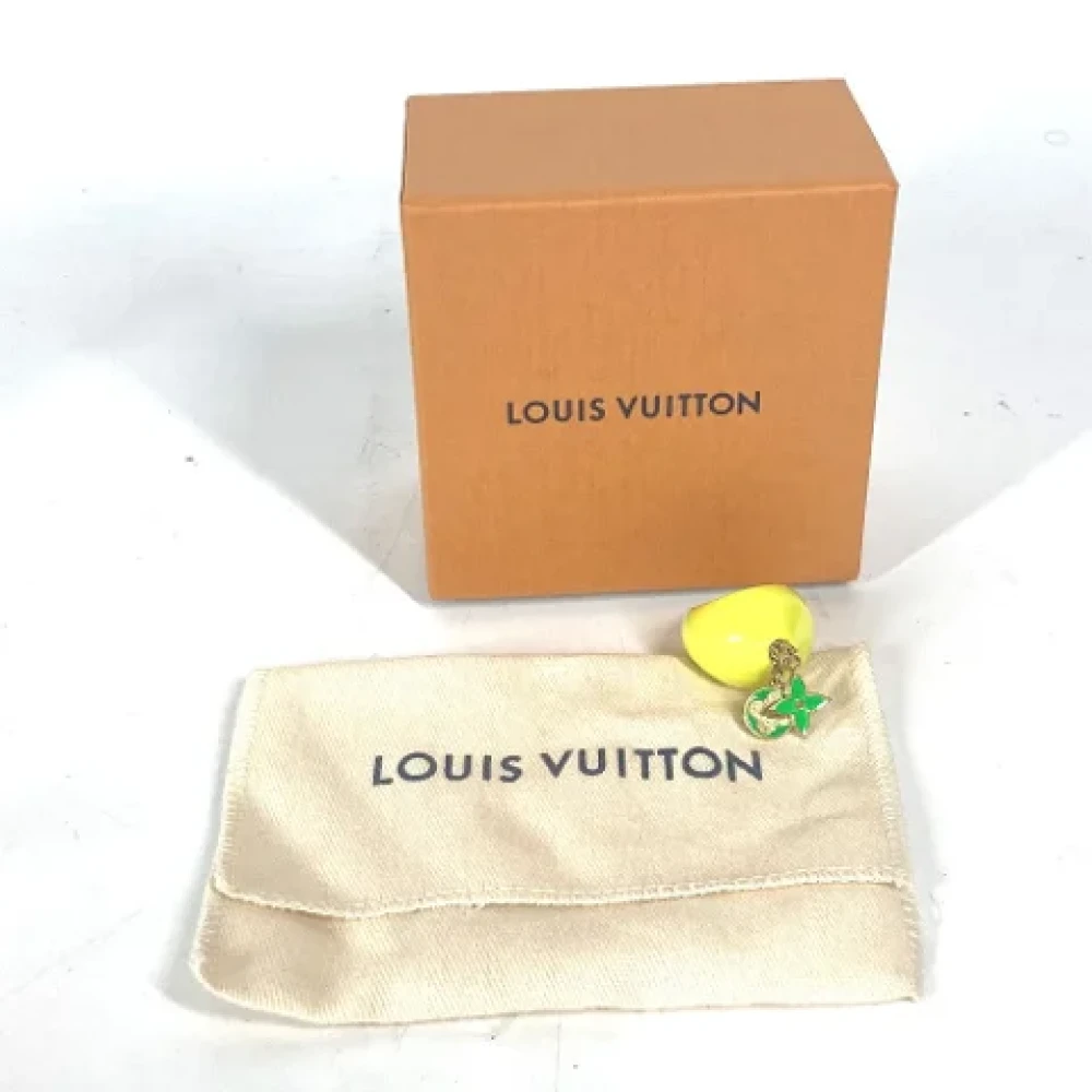 Louis Vuitton Vintage Pre-owned Fabric key-holders Yellow Dames