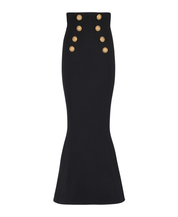 jupe-longue-taille-haute-boutonnee