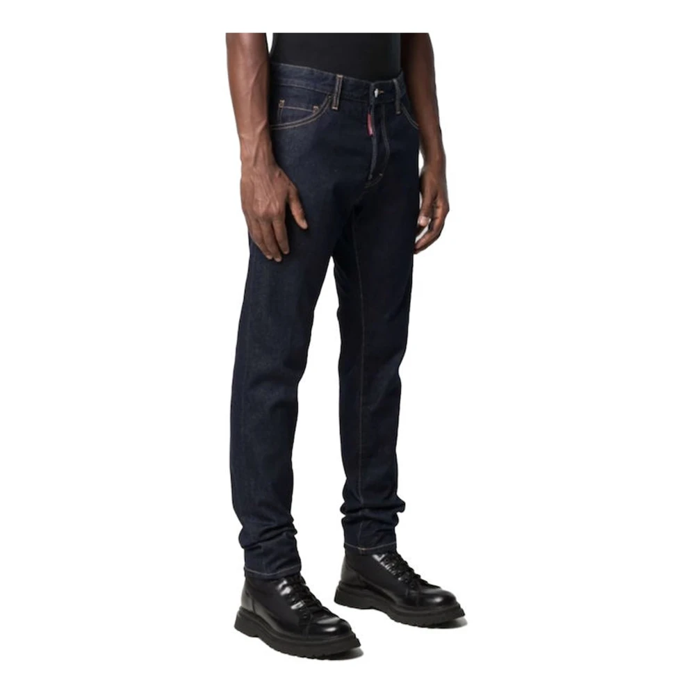 Dsquared2 Denim Jeans met Logodetail Blue Heren
