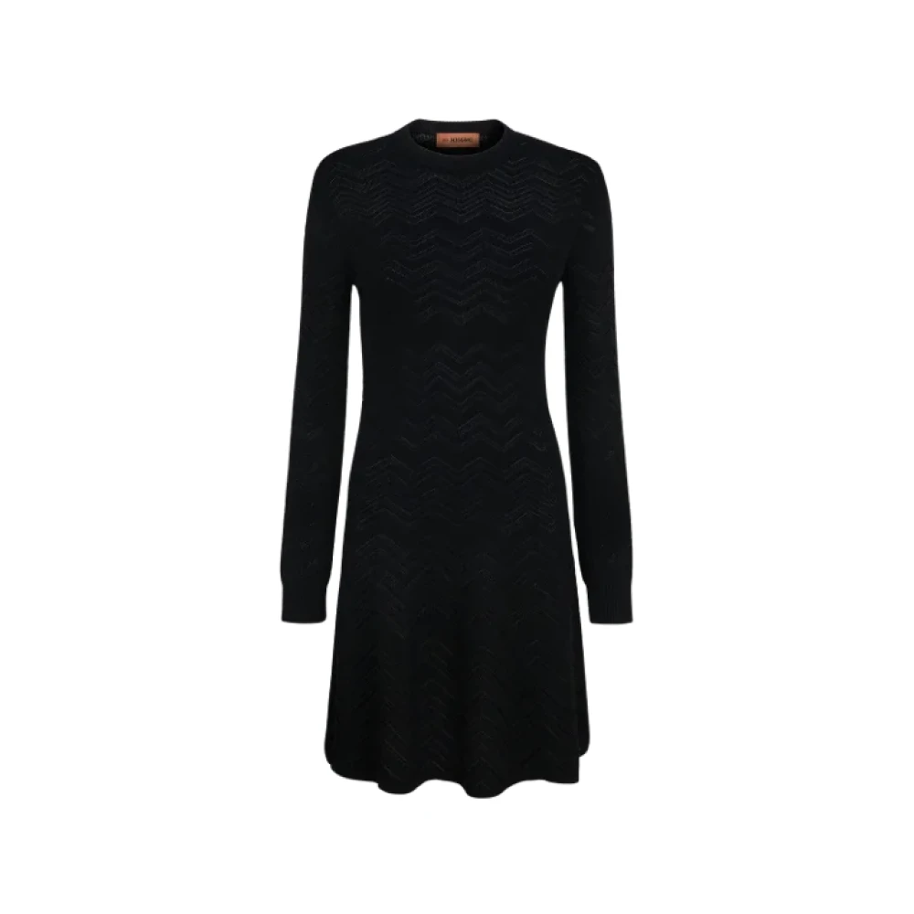 Missoni Pre-owned Wool dresses Black Dames