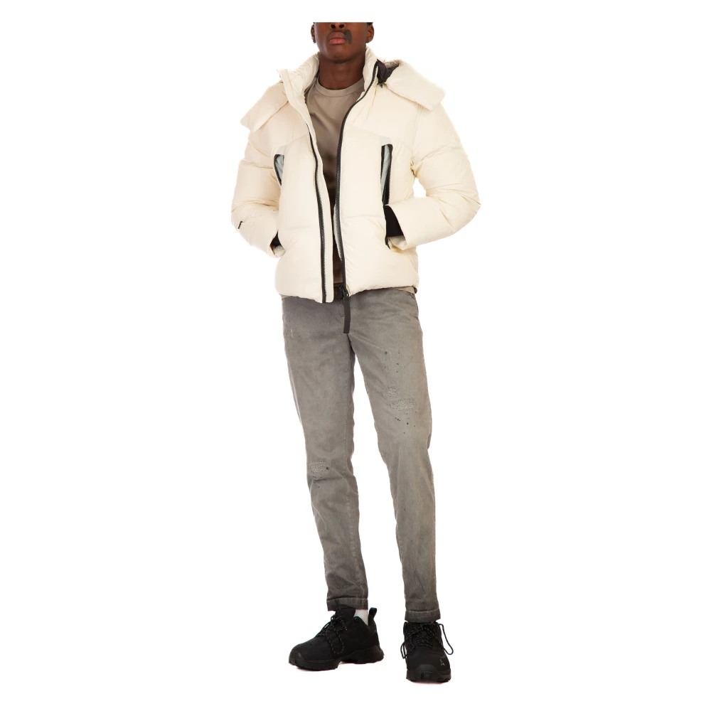 JG1 Parel Hooded Donsjack White Heren