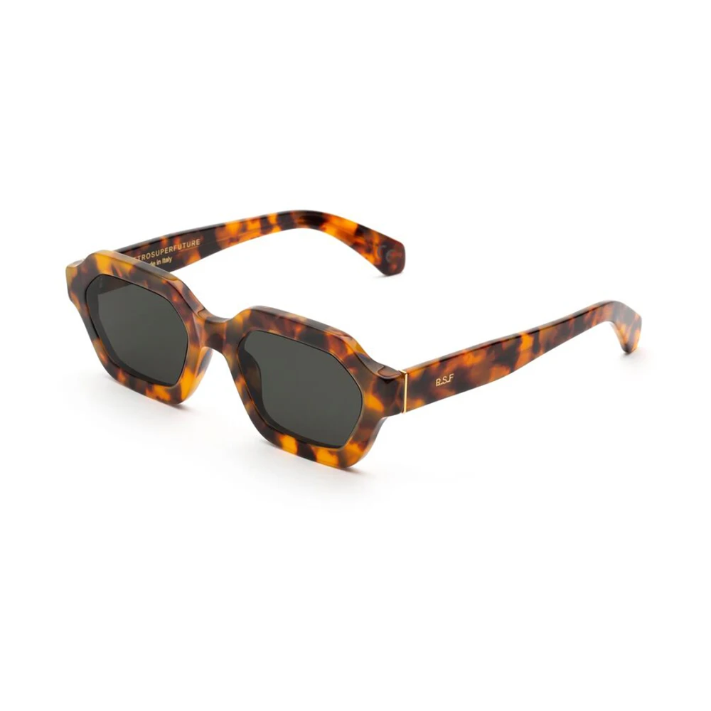 Retrosuperfuture Unisex Grey J9q Pooch Spotted Havana Sunglasses Acetate Havana Geometric - Image 2