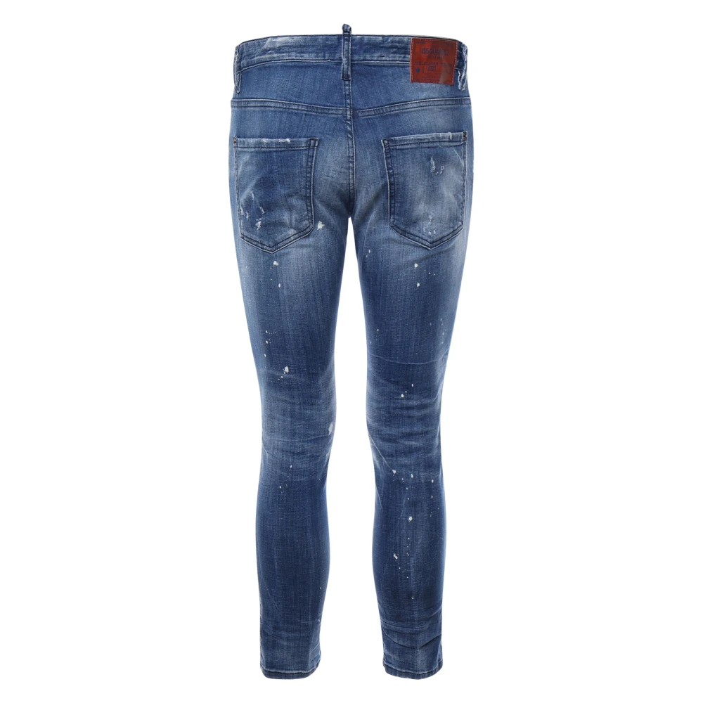 Dsquared2 Blauwe Denim Broek 5 Zakken Blue Heren