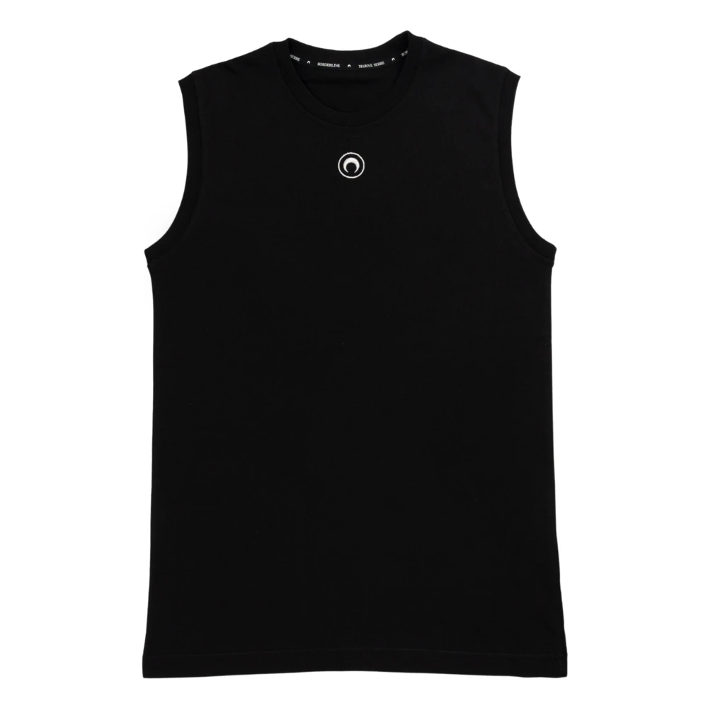 Marine Serre Biologisch katoenen zwarte tanktop Black Heren