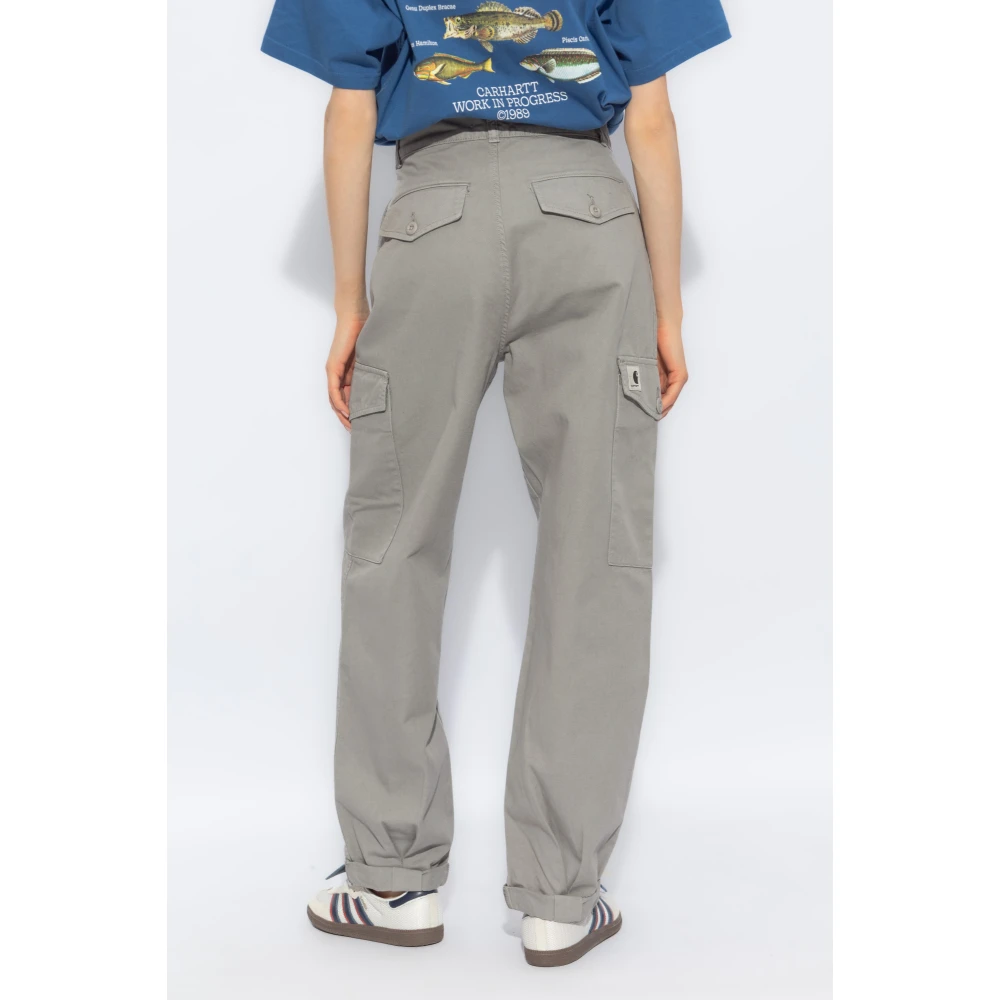 Carhartt WIP Cargo broek Gray Dames