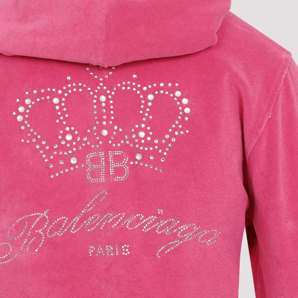 Balenciaga Donkerroze Trainingsjack Pink Dames
