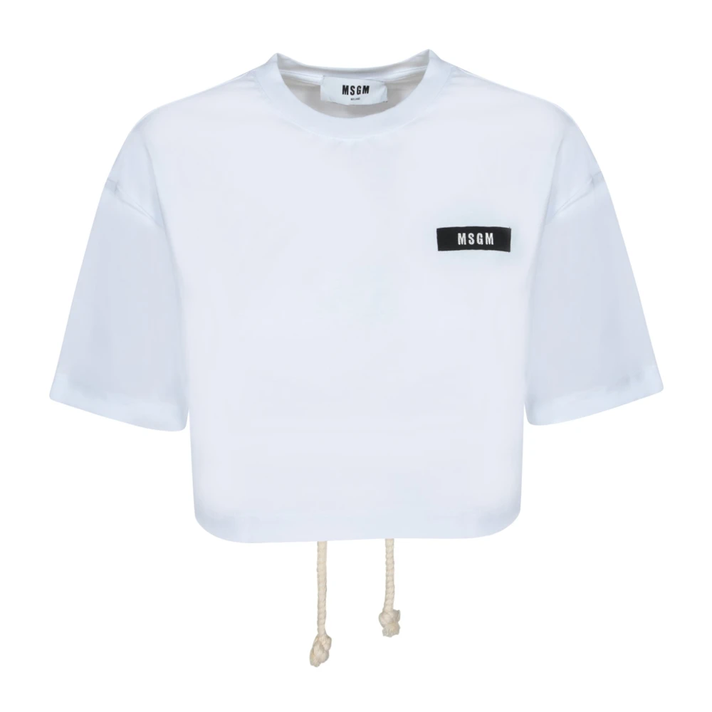 Msgm - Tops > T-Shirts - White - Msgm - Modalova