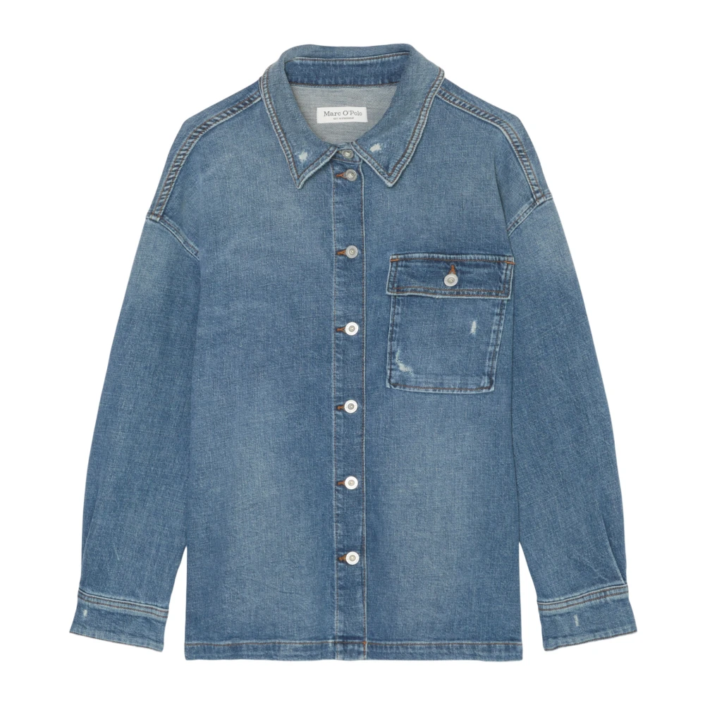 Marc O'Polo Relaxed denim overshirt Blue Dames